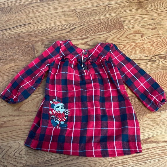 Disney Other - Disney Minnie Mouse Plaid Toddler Gown